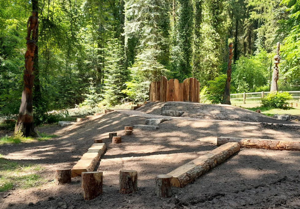 Whitestone play area in monmouthshire woodlands